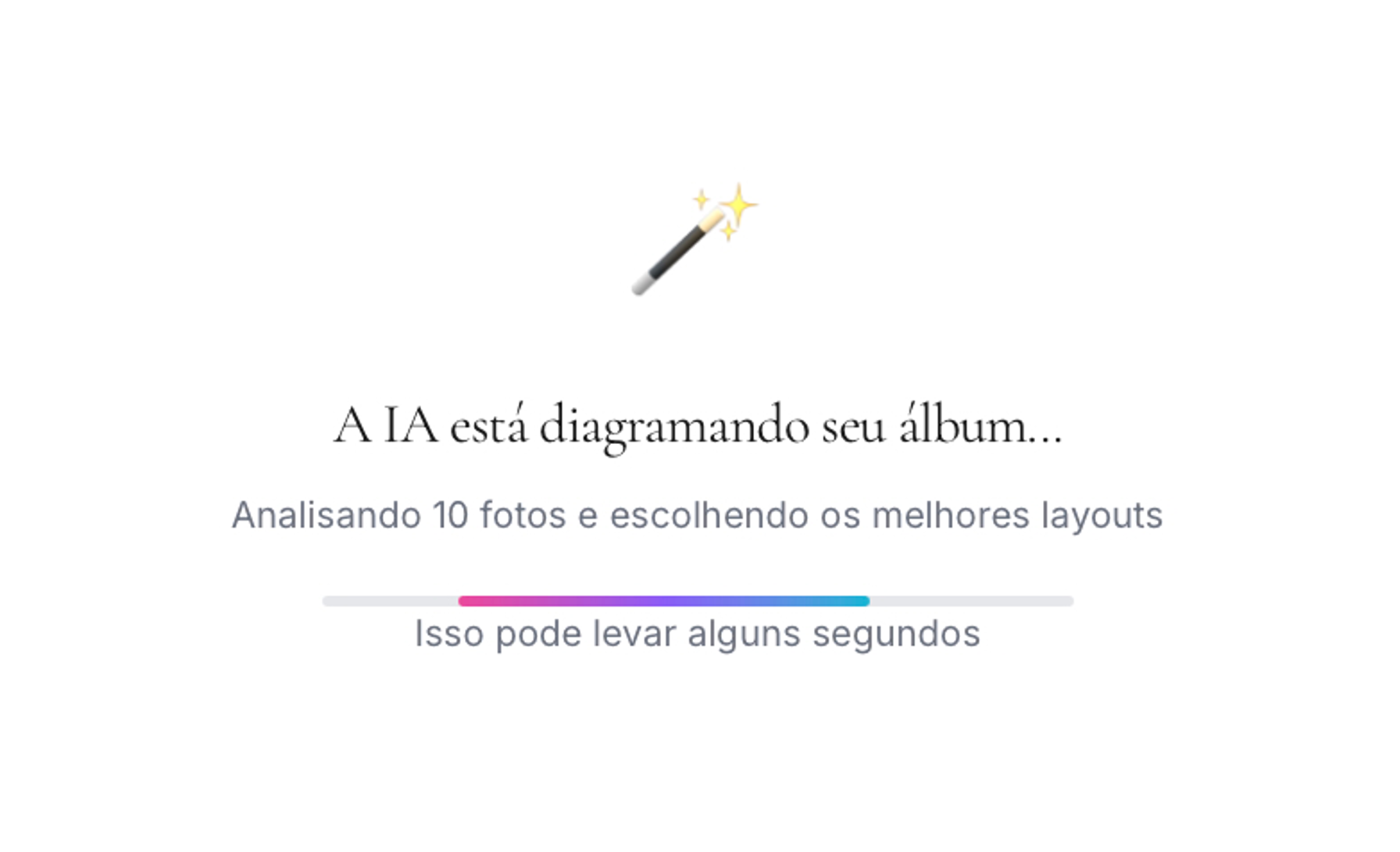 IA diagramando álbum no Leint